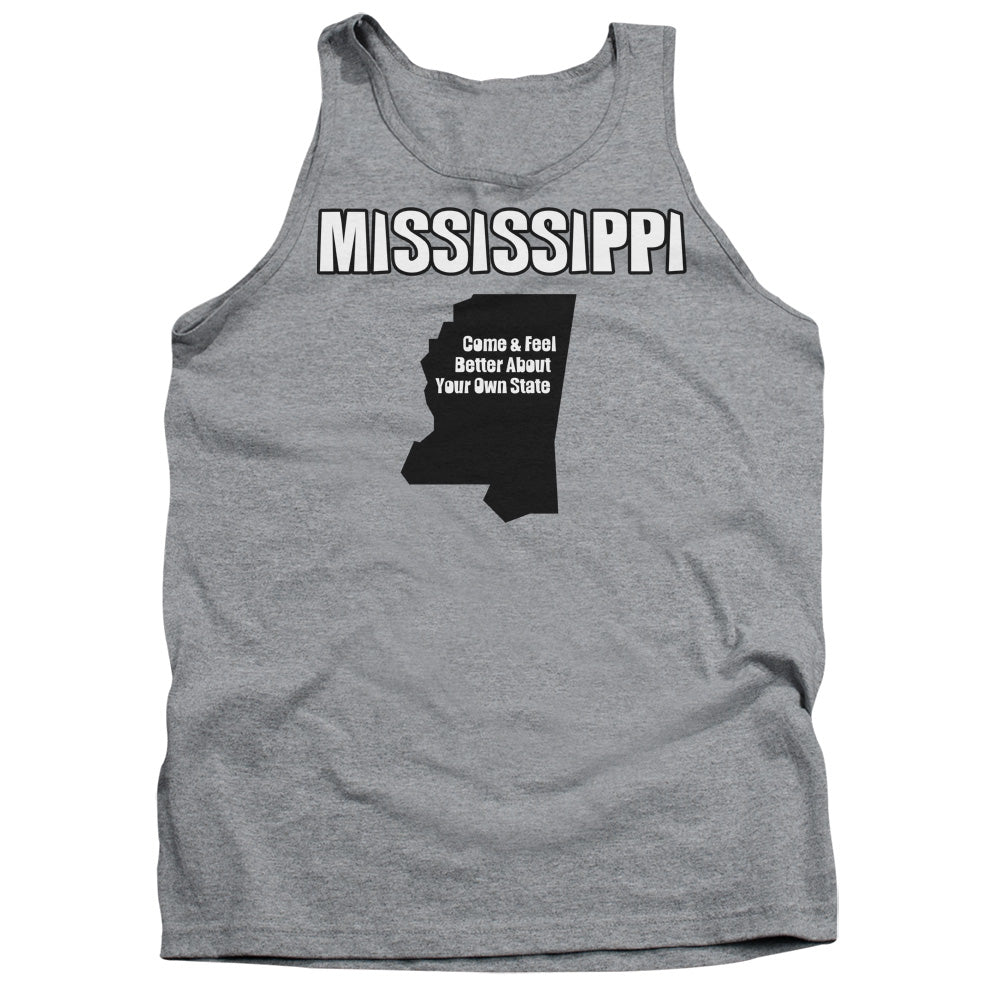 Mississippi Mens Tank Top Shirt Athletic Heather