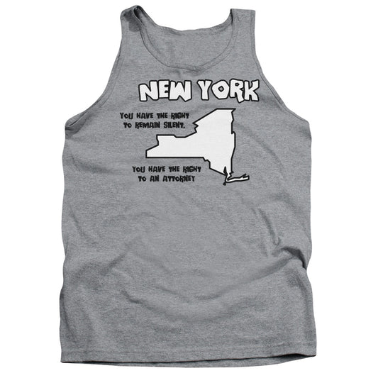 New York Mens Tank Top Shirt Athletic Heather