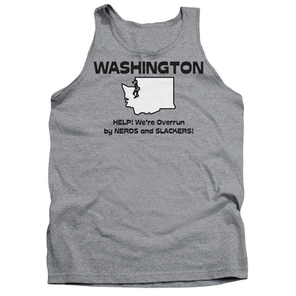 Washington Mens Tank Top Shirt Athletic Heather