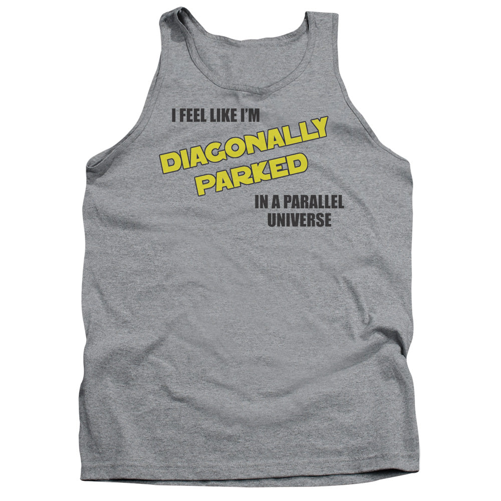 Diagonally Parked Mens Tank Top Shirt Athletic Heather