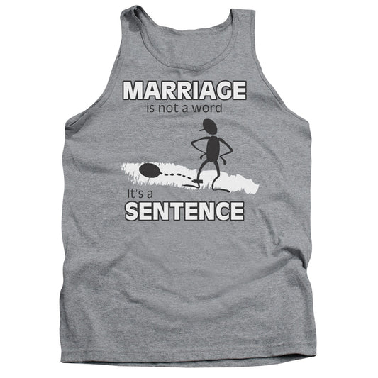 Marriage Sentance Mens Tank Top Shirt Athletic Heather