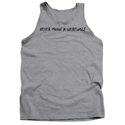 Never Moon A Werewolf Mens Tank Top Shirt Athletic Heather