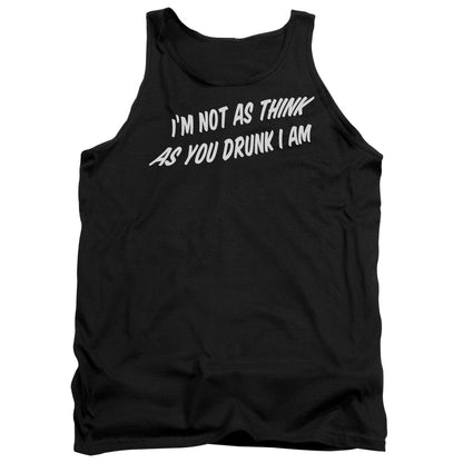 Think As You Drunk Mens Tank Top Shirt Black