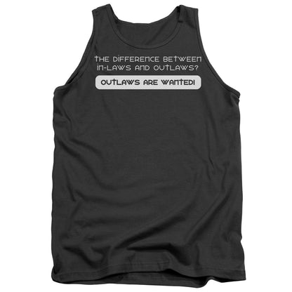 In Laws N Outlaws Mens Tank Top Shirt Charcoal