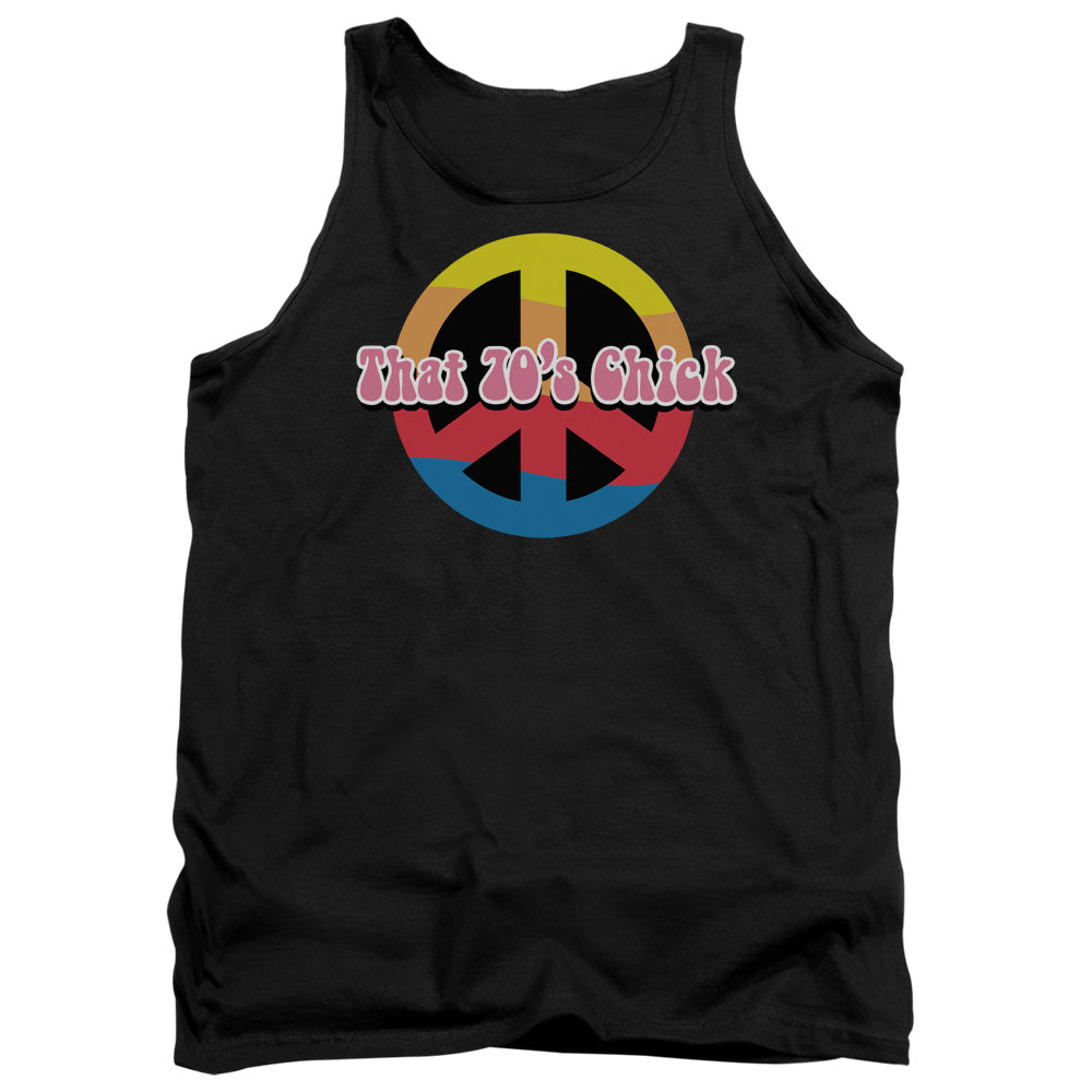 That 70S Chick Mens Tank Top Shirt Black