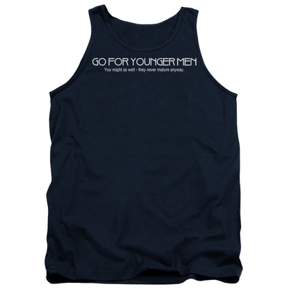 Younger Men Mens Tank Top Shirt Navy