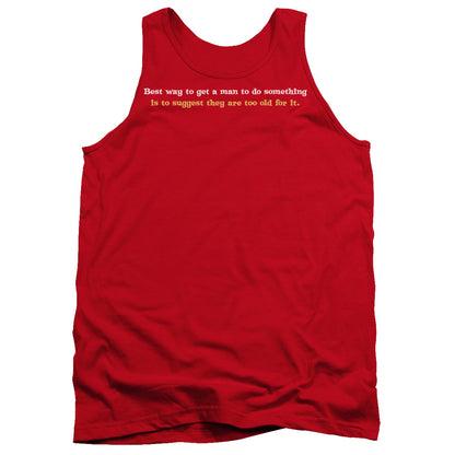 Too Old Mens Tank Top Shirt Red