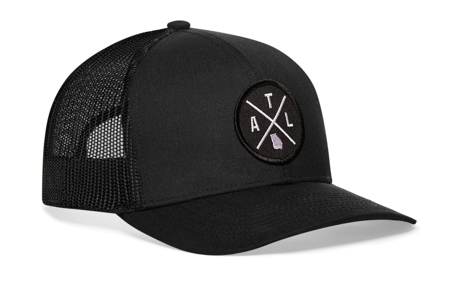 Atlanta Trucker Hat  |  Black ATL X Snapback