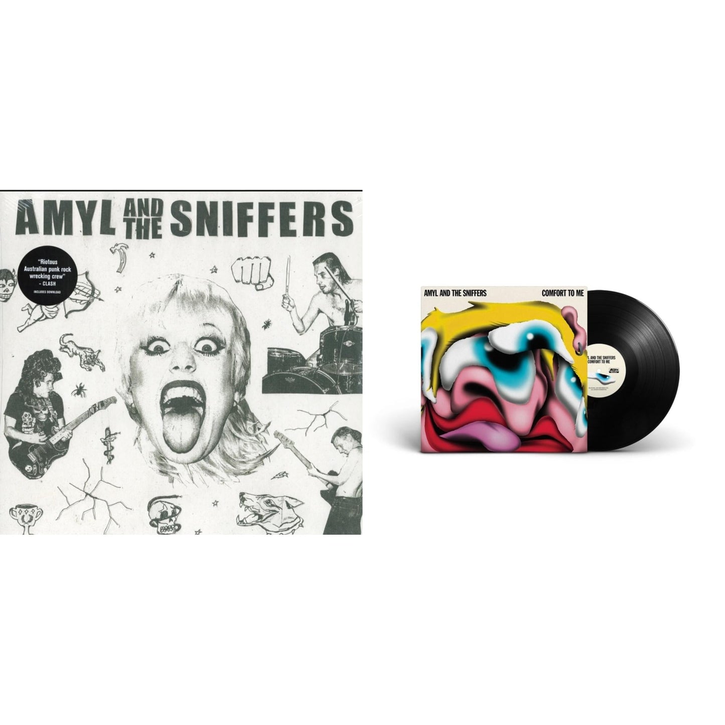 Amyl & The Sniffers - Amyl & The Sniffers & Comfort To Me - LP Vinyl Bundle