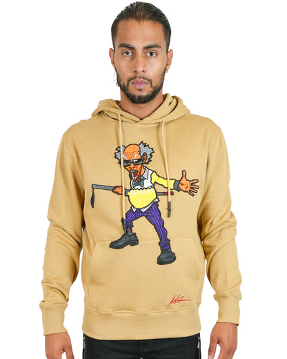 The Boondocks - Colonel Stinkmeaner Tan Knit Mens Hoodie