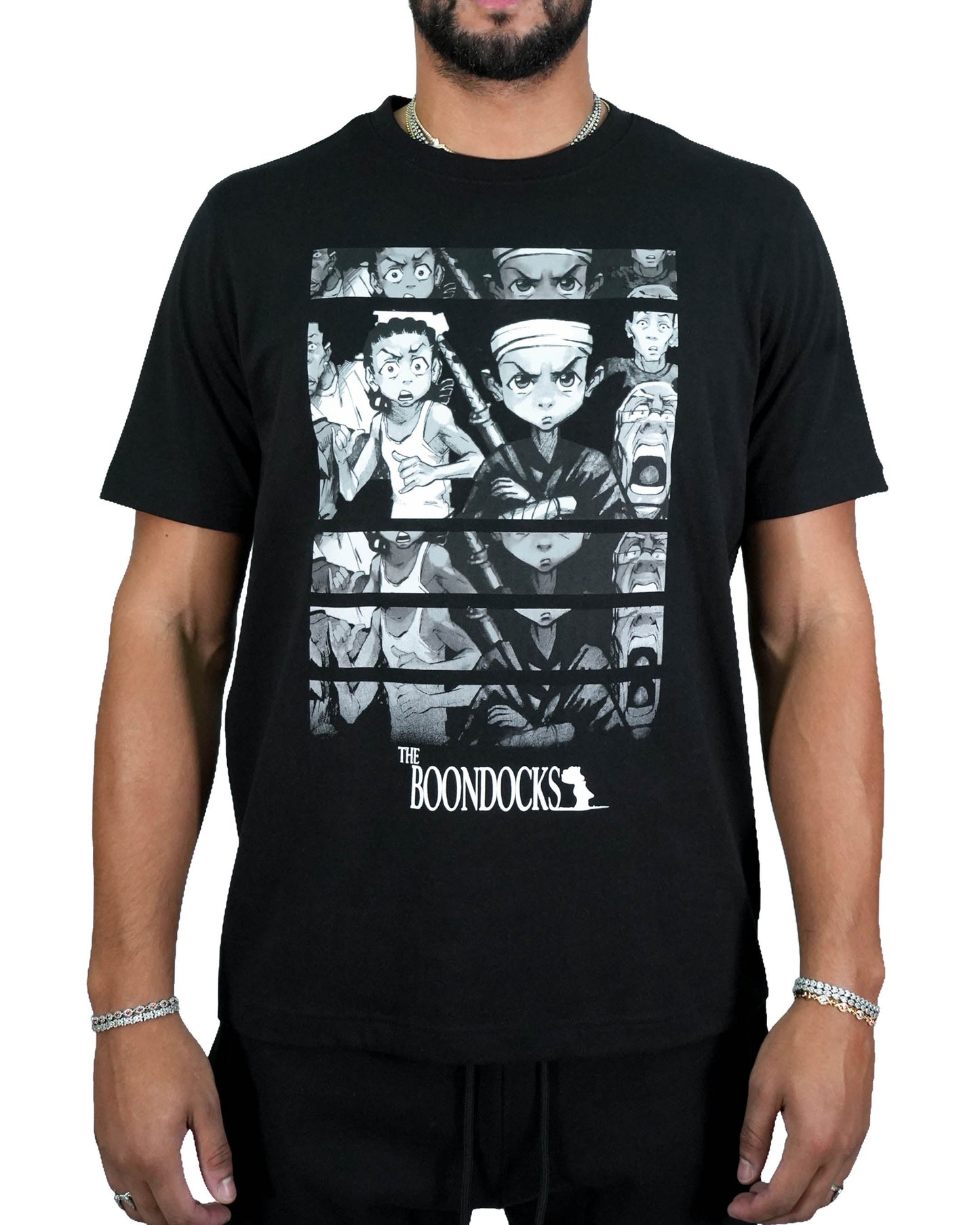 The Boondocks Samurai Black Mens T Shirt
