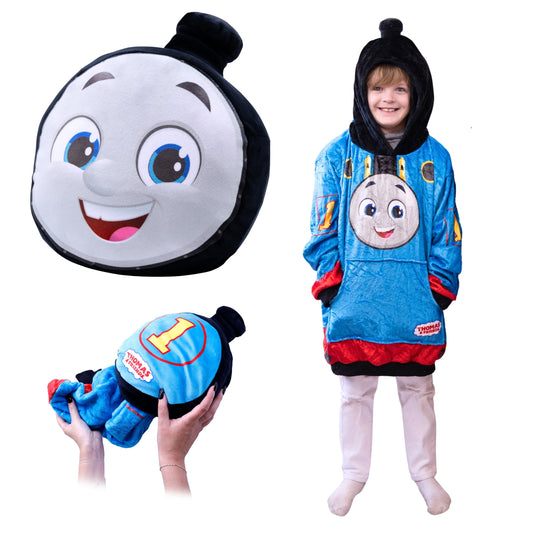 Thomas the Tank Engine Junior Size Snugible | Blanket Hoodie & Pillow