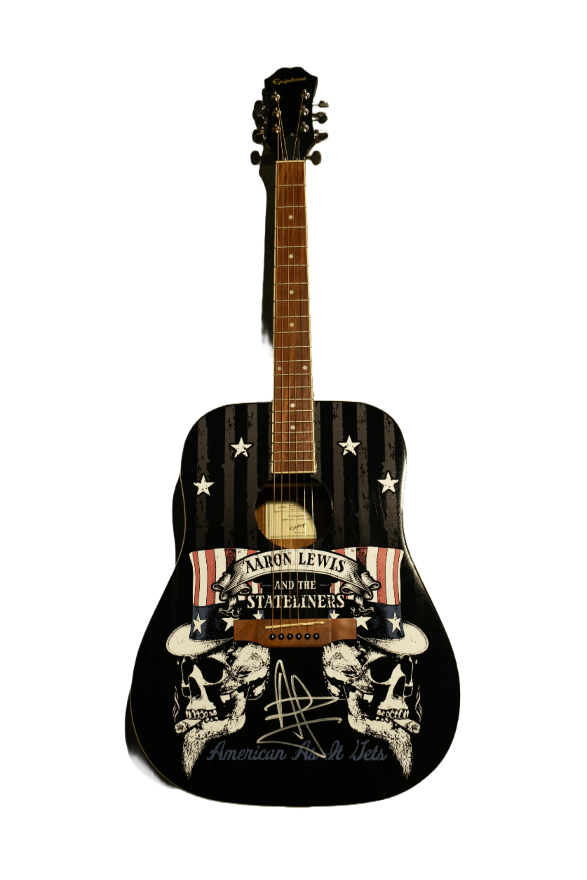 Aaron Lewis Autographed Epiphone Acoustic Guitar