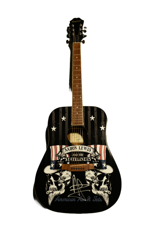 Aaron Lewis Autographed Epiphone Acoustic Guitar