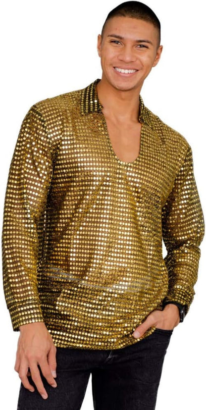 1970s Disco Adult Unisex Halloween Cosplay Costume Shirt