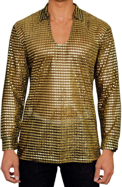 1970s Disco Adult Unisex Halloween Cosplay Costume Shirt