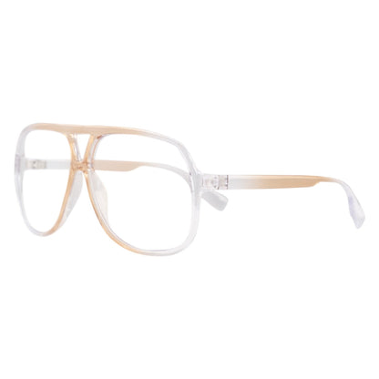 Halloween Costume Cosplay Gold Full Rim Aviator Kip Glasses
