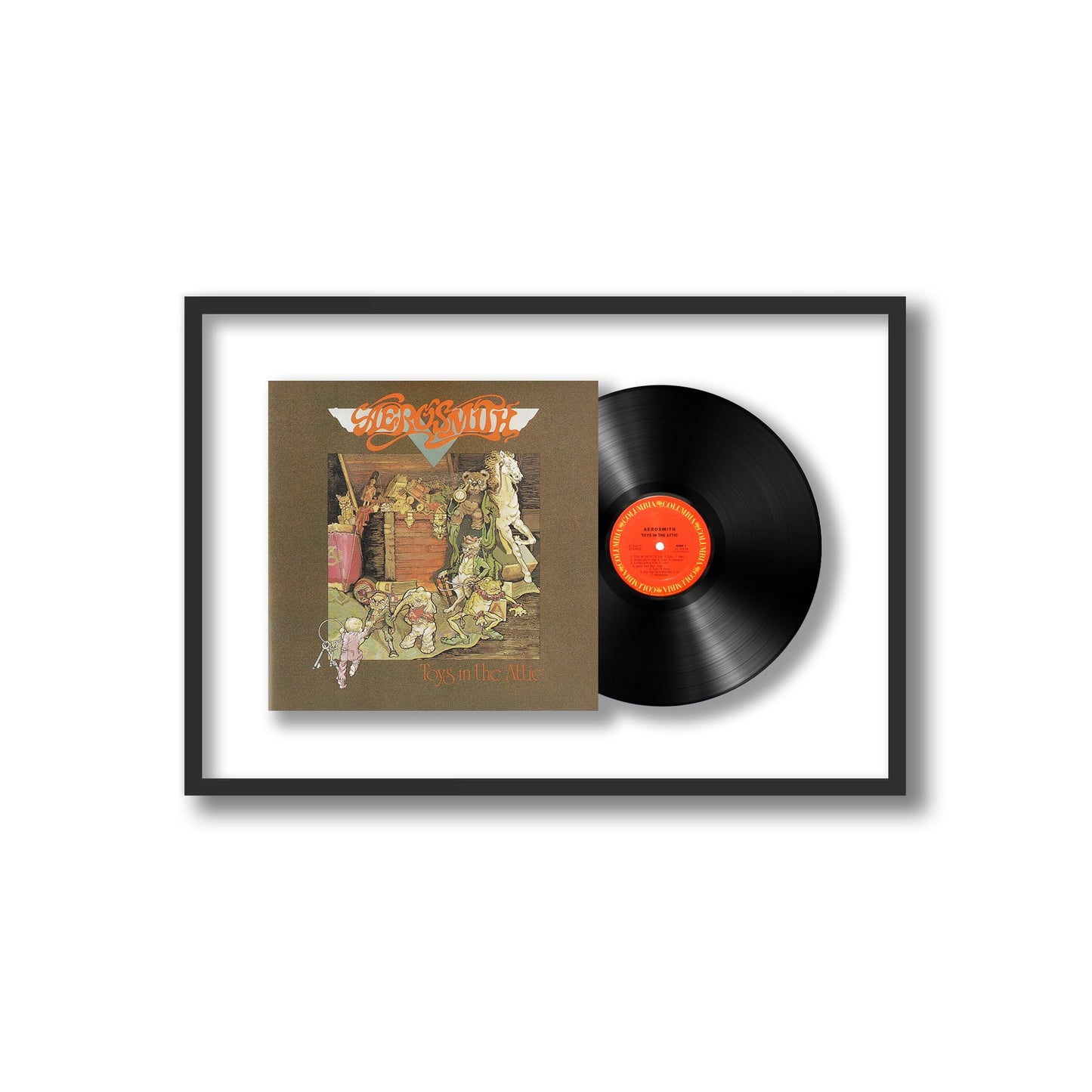 Aerosmith Toys in the Attic Framed Vinyl Record