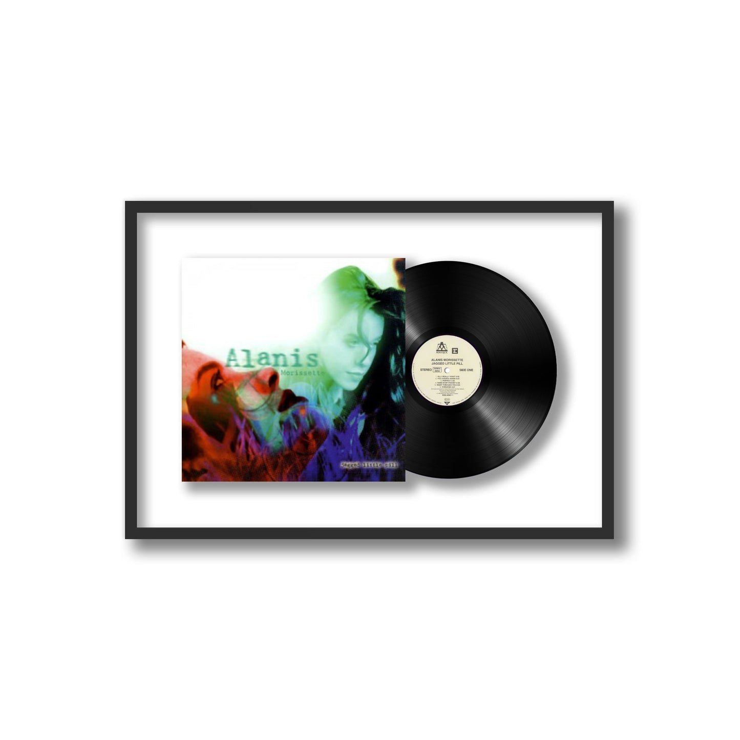 Alanis Morissette Jagged Little Pill Framed Vinyl Record
