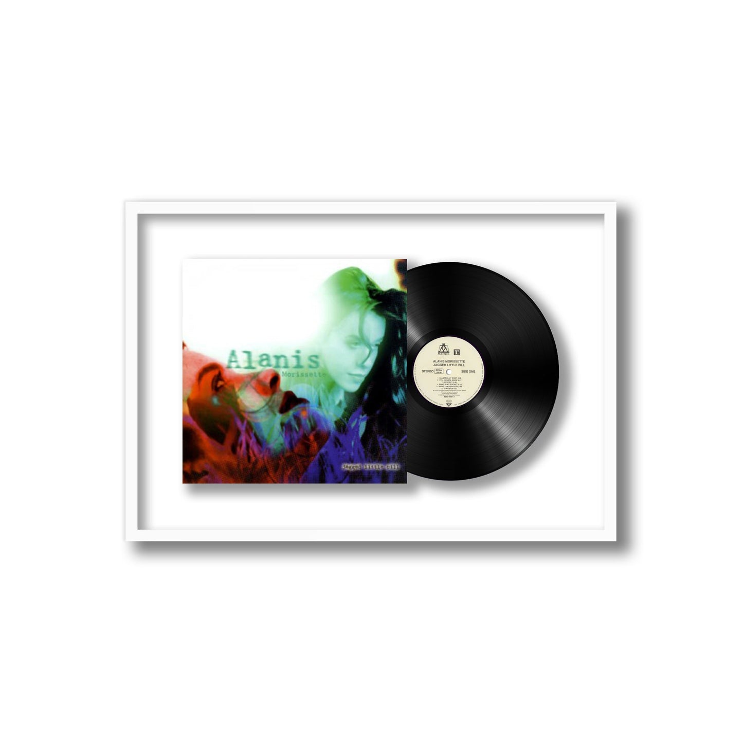 Alanis Morissette Jagged Little Pill Framed Vinyl Record