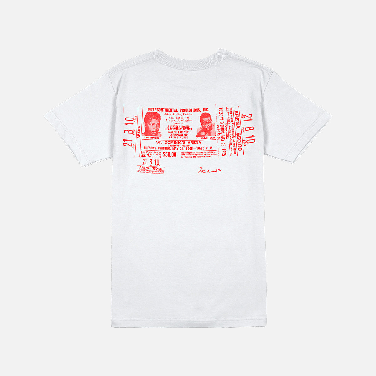 Muhammad Ali Robe 1965 Mens T Shirt