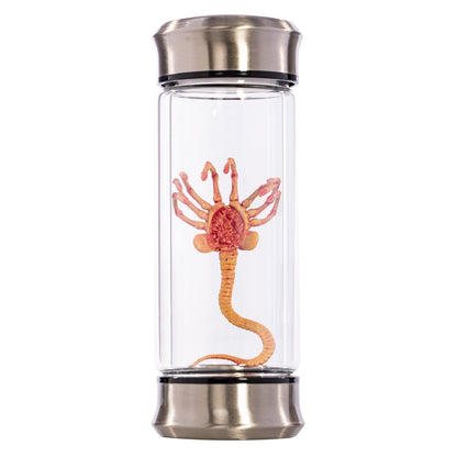 Alien Critter Embryo in Jar Glass Bottle with Display Box 8” Collectible Movie Prop Replica for Halloween Costume