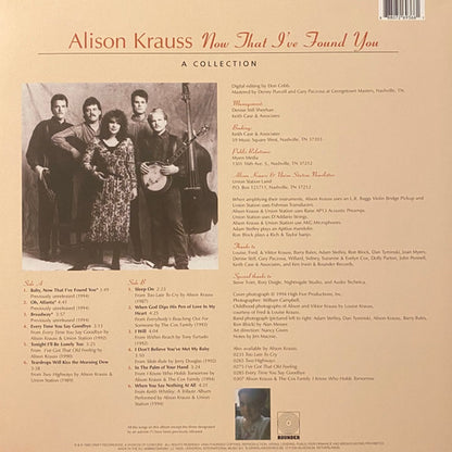Alison Krauss – Now That I Found You: A Collection (LP Vinyl) Vinyl Record