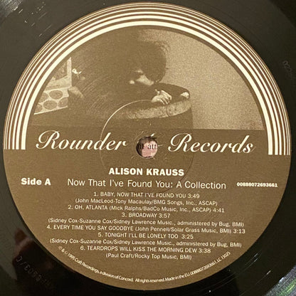 Alison Krauss – Now That I Found You: A Collection (LP Vinyl) Vinyl Record
