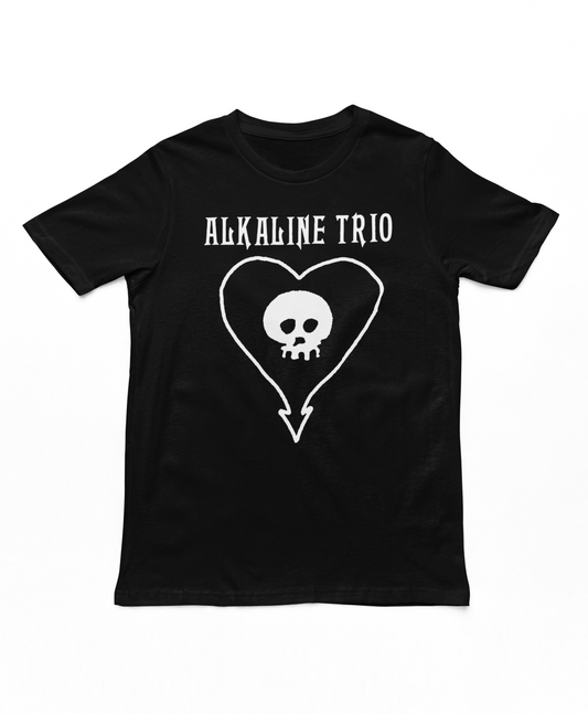 Alkaline Trio Classic Heartskull Mens T Shirt Black