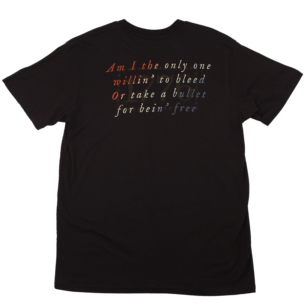Aaron Lewis Am I The Only One Flag Mens T Shirt Black