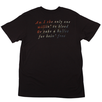 Aaron Lewis Am I The Only One Flag Mens T Shirt Black