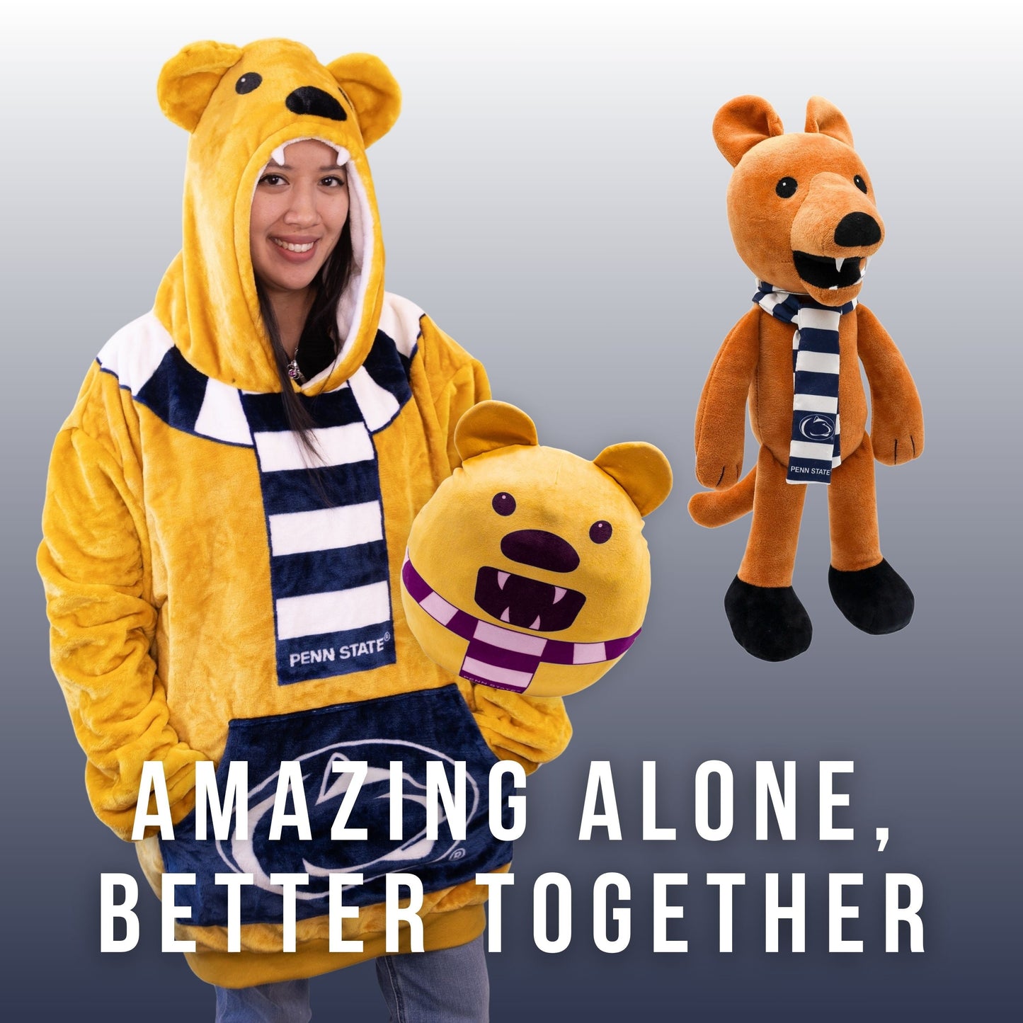 Penn State University Nittany Lion Snugible 2-in-1 Blanket Hoodie & Pillow