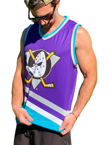 Anaheim Ducks Purple Retro Alternate Hockey Tank