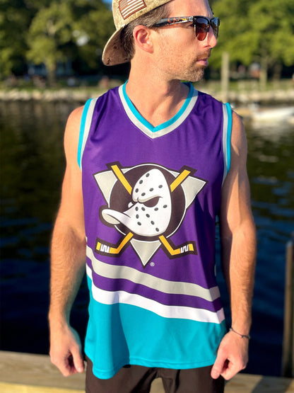 Anaheim Ducks Purple Retro Alternate Hockey Tank