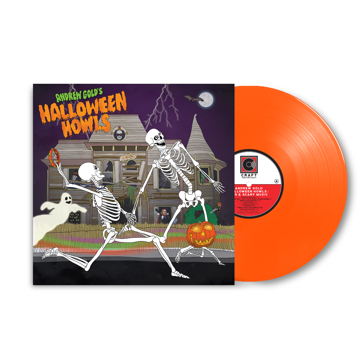 Halloween Howls: Fun & Scary Music (Limited Edition, Colored Vinyl, Orange) Vinyl Record