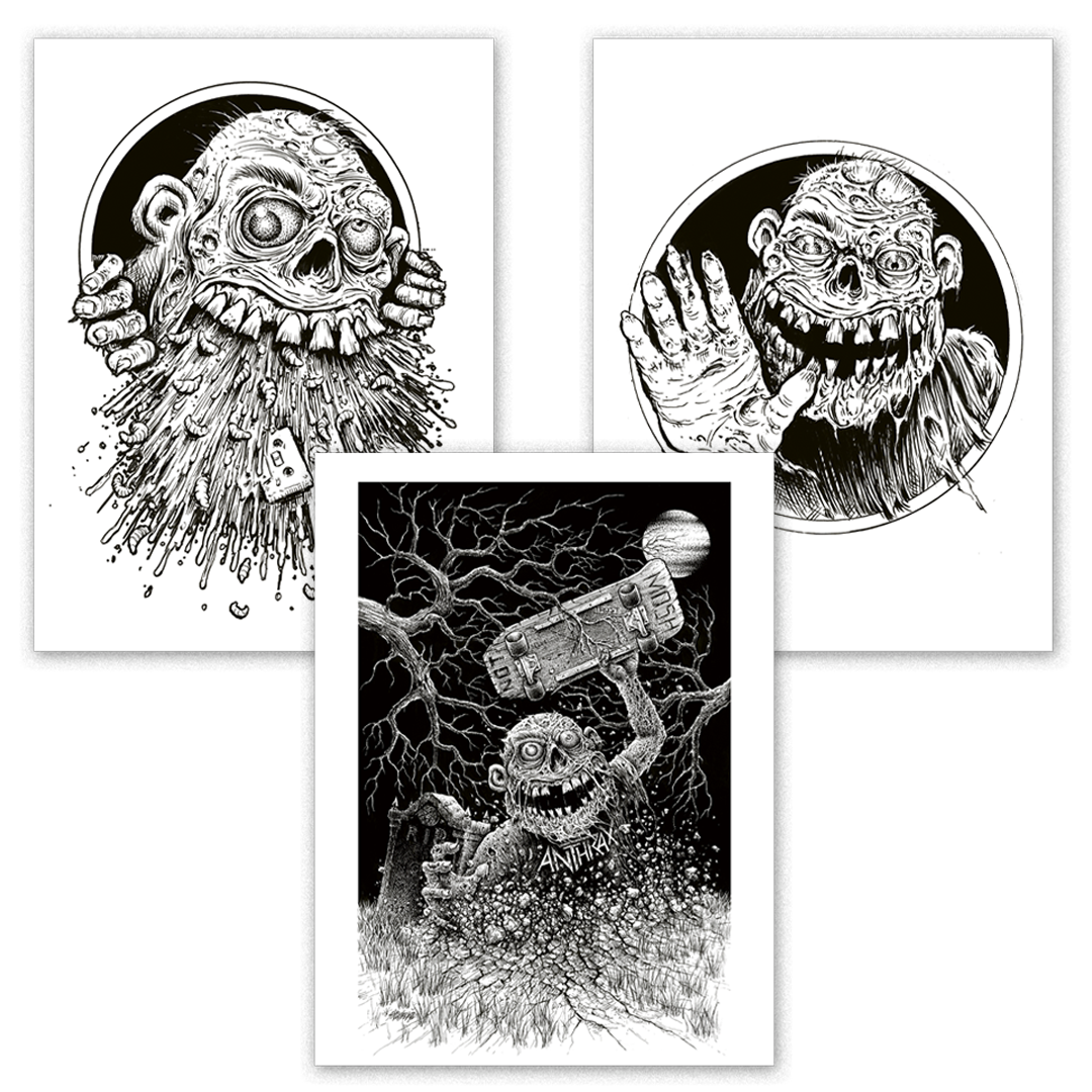 Anthrax Among The Living - Sawblade 3-Print Set (Limited to 100) Book