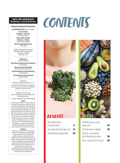 Anti-Inflammatory Breakfast, Lunch & Dinner - A Complete Guide To Anti-Inflammatory Foods: 50 Quick, Healthy Recipes For Everyday Meals, Meals To Beat Pain, Reduce Inflammation Naturally & More!