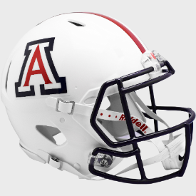 Arizona Wildcats Full Size Authentic Speed Football Helmet Gloss White- NCAA