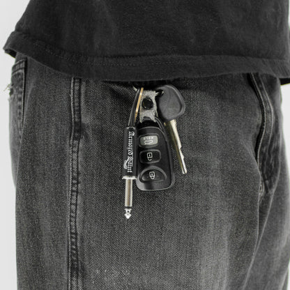 Armored Saint Logo Guitar Plug Keychain