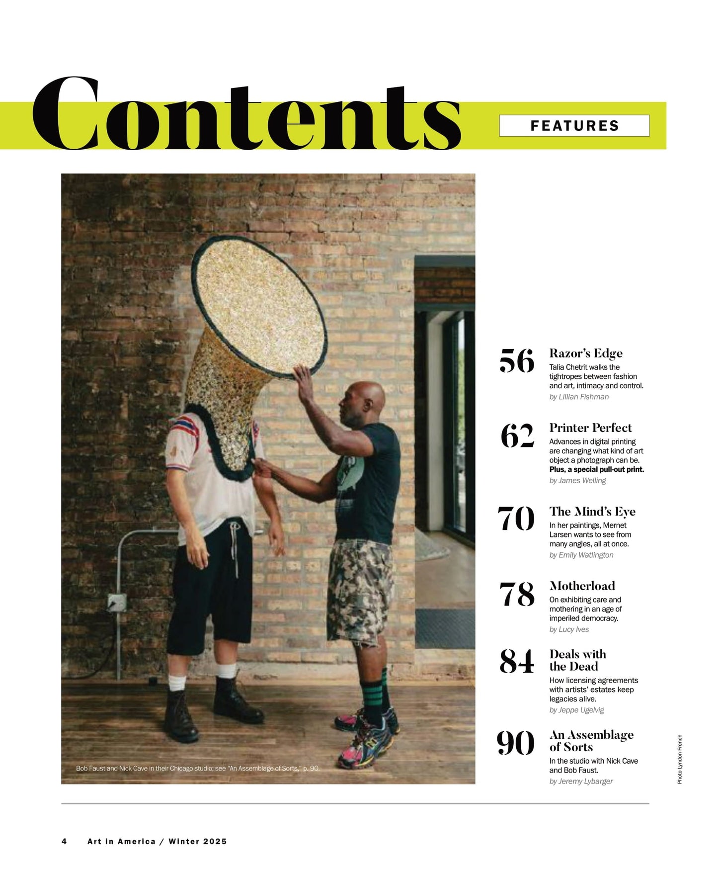 Art In America - Winter 2025: Fashion's Favorite Artist, The Myth Of Motherhood, Hot Girl Feminism, Innovations In Digital Printing, AI In Art, How Artist Estates Shape Artistic Legacies & More!