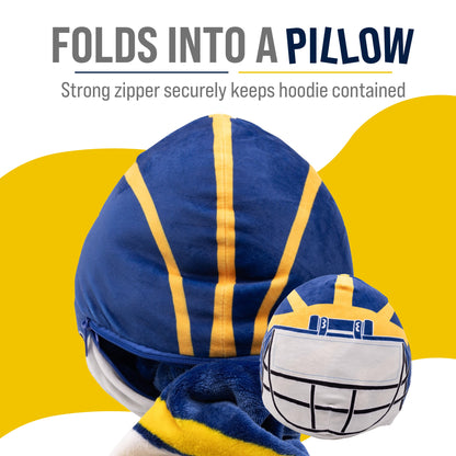 University of Michigan Helmet Snugible 2-in-1 Blanket Hoodie & Pillow