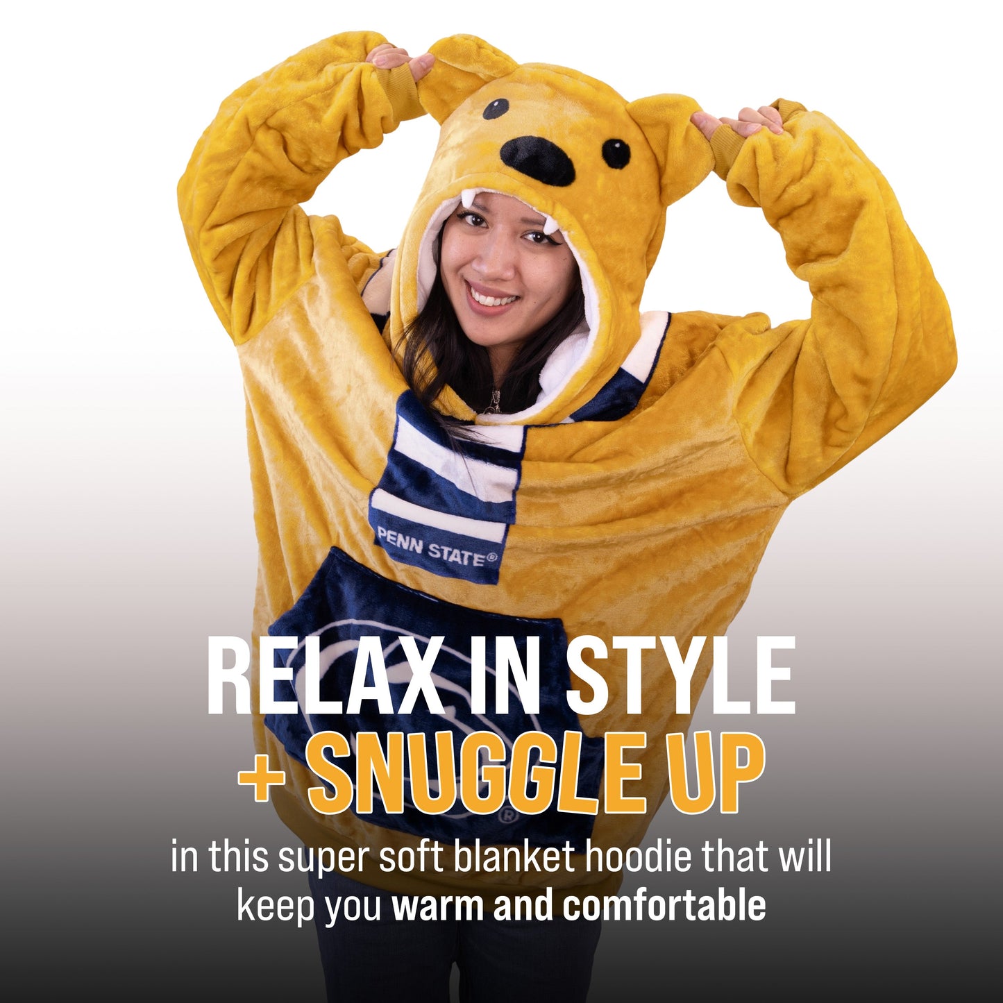 Penn State University Nittany Lion Snugible 2-in-1 Blanket Hoodie & Pillow
