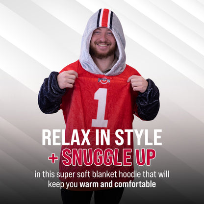 Ohio State University Helmet Snugible | Blanket Hoodie & Pillow