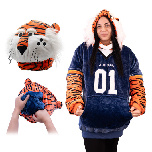 Auburn University Aubie the Tiger Snugible | Blanket Hoodie & Pillow