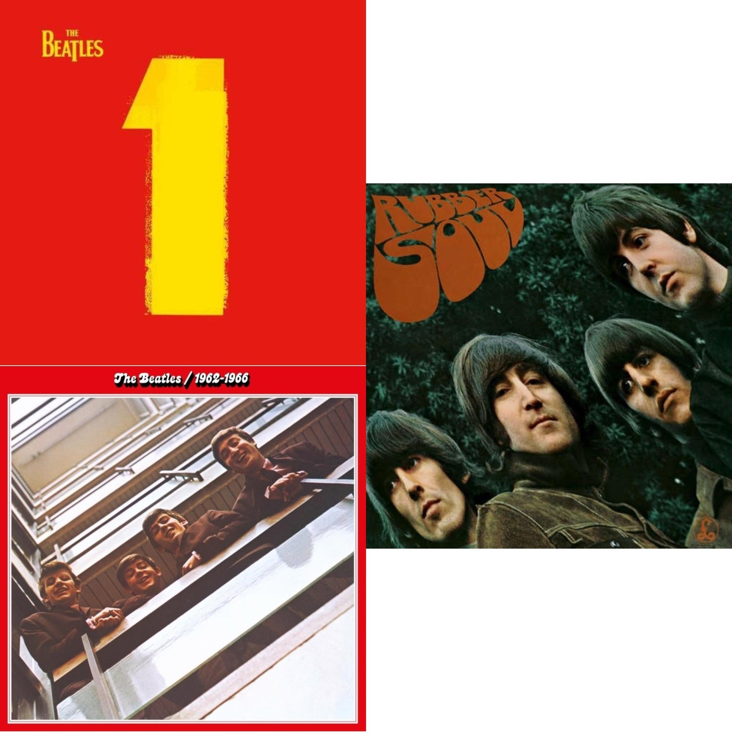 Beatles - Rubber Soul & Beatles 1962-1966 (2023 Edition) (Half-Speed) (3LP) & 1 (2015 Reissue)