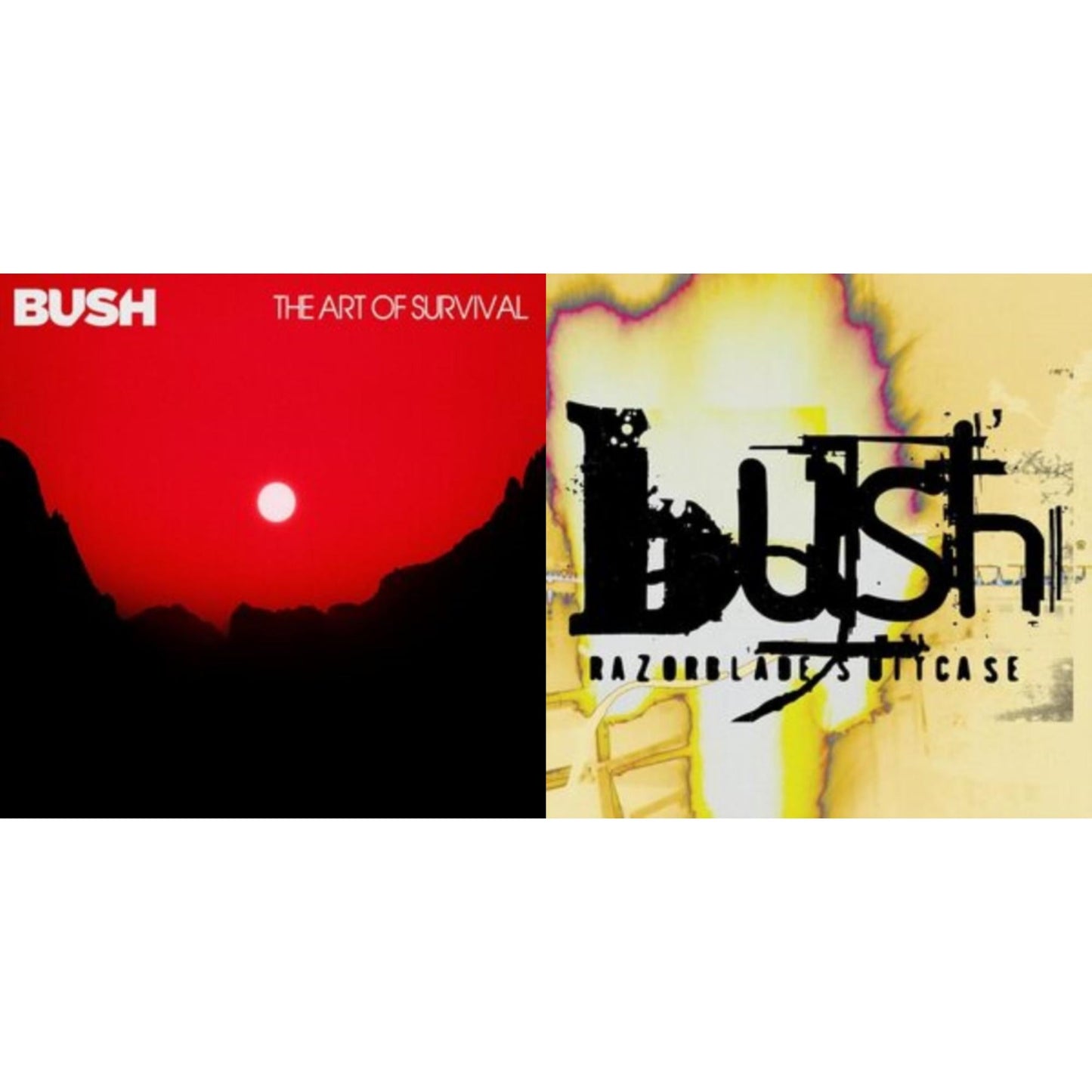 Bush - Razorblade Suitcase (In Addition) (Pink LP Vinyl) (Ten Bands One Cause) & Art Of Survival (White LP Vinyl)