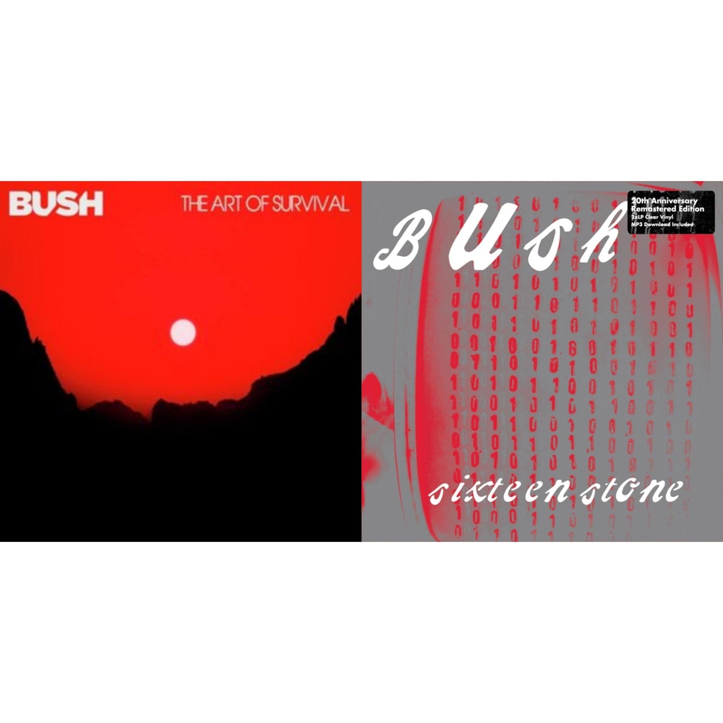 Bush - Art Of Survival (Black LP Vinyl) & Sixteen Stone
