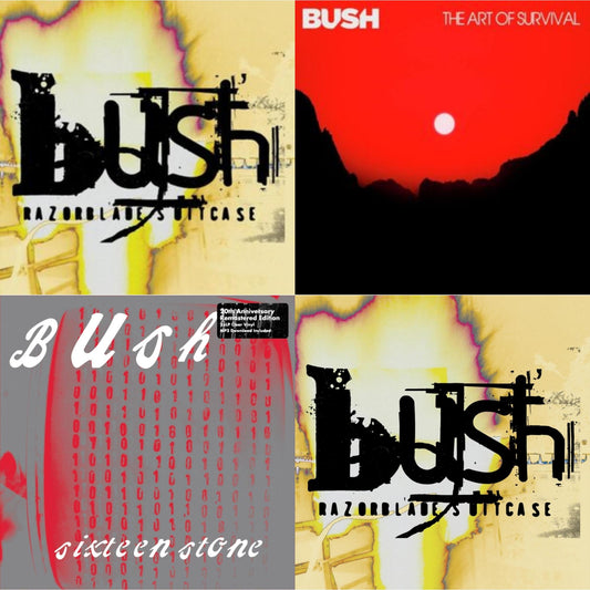 Bush - Razorblade Suitcase (In Addition) (Pink LP Vinyl) (Ten Bands One Cause) & Art Of Survival (Black LP Vinyl) & Sixteen Stone & Razorblade Suitcase (In Addition) (2LP/Gatefold)