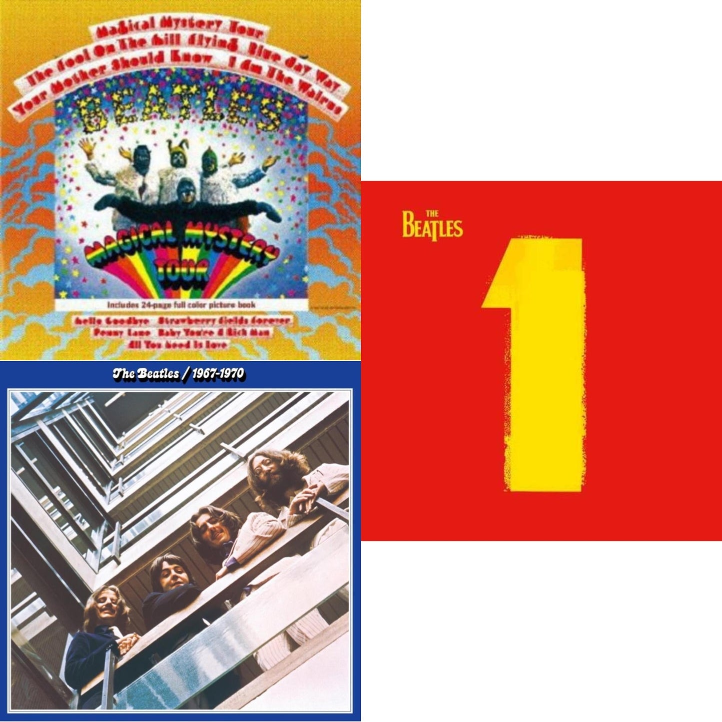 Beatles - Magical Mystery Tour & Beatles 1967-1970 (2023 Edition) (Half-Speed) (3LP) & 1 (2015 Reissue)