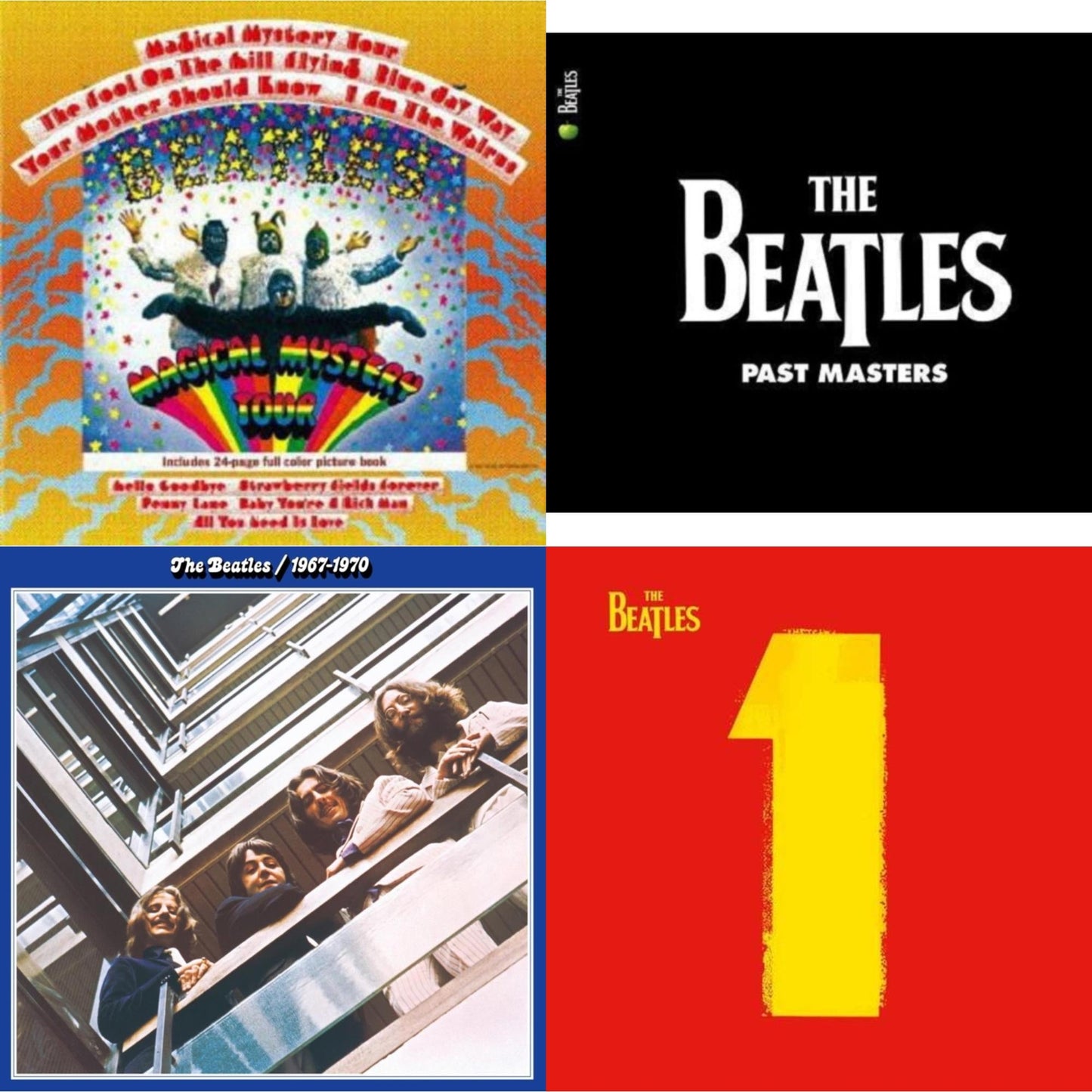 Beatles - Magical Mystery Tour & Past Masters 1 & 2 & Beatles 1967-1970 (2023 Edition) (Half-Speed) (3LP) & 1 (2015 Reissue)